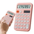 thumbnail image 2 of Colorful Desktop Calculator 12 Digit Basic Calculator With Tilt Stand (6 Colors) Power /Battery For School & Home, 2 of 8