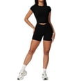 thumbnail image 1 of Conjuntos de entrenamiento for mujer, 2 piezas, sujetador deportivo, camiseta sin mangas, polainas de cintura alta, gimnasio, yoga, ropa activa, camiseta de entrenamiento for mujer, 1 of 7