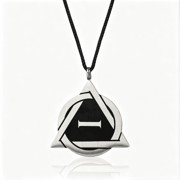 DESIGNICE Therian Necklace-Stainless Steel Therian Pride Symbol Necklace with Fox,Wolf,Cat Designs Therian Necklace