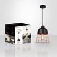 thumbnail image 3 of Xtricity - Pendant Light, 10 '' Width, From the Monaco Collection, Black and Copper, 3 of 3