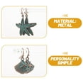 thumbnail image 6 of OATIPHO 3Pairs Ocean Themed Earrings Metal Sea Star and Shell Chic Ear Jewelry, 6 of 8
