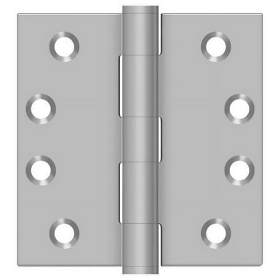Deltana SS44U32D 4" x 4" Square Hinge; Satin Stainless Steel Finish