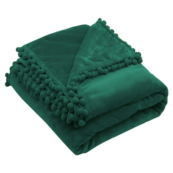 FRCOLOR  Bedding Blanket Emerald Flannel Newborn Washable Baby Office