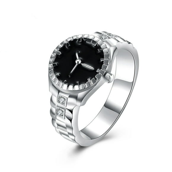 AURARMLET Anillo De Mujer De Con Circonias Ideal Como Regalo Para Aniversario