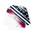 thumbnail image 4 of MKOSPLRT Kids USA Star Stripes Fourth July Tee Shirts 3/4 Sleeve Vintage Shirts Crew Neck American Flag Shirts for Girl Boy 3-12 Years, 4 of 5