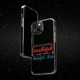 thumbnail image 6 of DistinctInk Clear Case for Apple iPhone 15 PRO (6.1" Screen) - Life Ain't Always Beautiful, 6 of 9