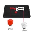 thumbnail image 1 of 10 Pcs Arcade Buttons 24Mm Responsive Arcade Buttons for Gaming Enthusiasts Blue, 1 of 5