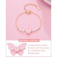 thumbnail image 3 of Birthday gift for 6/8/10-year-old girls: Butterfly pearl bracelet, perfect for daughters, nieces, or granddaughters., 3 of 6