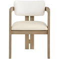 thumbnail image 2 of Meridian Furniture Ravina Cream Vegan Leather and Linen Textured DC (Set of 2), 2 of 11