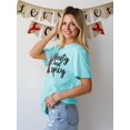 thumbnail image 3 of Camisa YZMI Crawfish para mujer, divertida cita picante, azul, talla L, 3 of 7