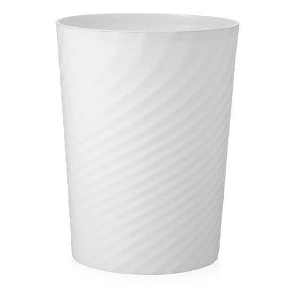 AURARMLET White Rectangular Garbage Bin for Home and Living Room, Waste Trash Can, 1 Set