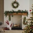 thumbnail image 4 of BESTYASH 4Ud Marco De Guirnalda De Metal Verde Con Estructura Estable Para Decoraciones Navideñas, 4 of 7