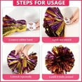 thumbnail image 5 of EONQY 8 Pcs Cheerleading Pom Poms Cheerleader Squad Spirited Fun Pompoms 10 Inch Metallic Foil Cheer Pom Poms with Handle Flowers for Sport Team Dance Party, 5 of 5