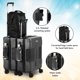 thumbnail image 5 of Tach V3.1 Hard Shell Carry On Luggage 20 inch | Carry on Luggage with Spinner Wheels & Patented Built-In Connecting System | One Piece Rolling Suitcase Links 9 Bags At Once (Grey), 5 of 9