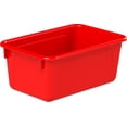 thumbnail image 1 of Storex petit bac à rangement, rouge, lot de 5, 1 of 2