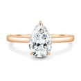 thumbnail image 2 of ESTE ORIGIN 2.00Ct Pear Cut IGI Certified Lab-Grown Diamond Solitaire Engagement Ring in 18K Rose Gold for Women US 8.5, 2 of 8