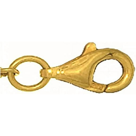 JewelStop 14K Yellow Gold Pear Shaped Fishhook Lobster Lock 8mm
