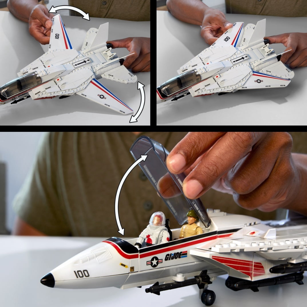 MEGA BLOKS G.I. JOE Skystriker vs. COBRA H.I.S.S. Building Set, 617 Peice Building Toy Set