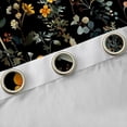 thumbnail image 4 of Homewish Retro Rustic Botanical Curtains Pack of 2 (42x84 Each),Cute Flower Floral Curtains Blackout,Orange Black Bedroom Curtains For Men Women,Super Cozy Room Decor, 4 of 6