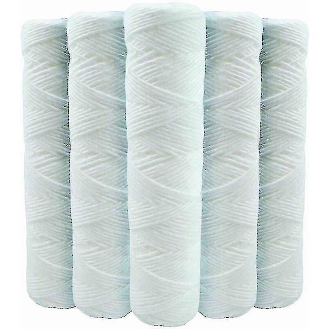 Set Of 5 Coiled Water Filter Cartridges Anti Sediment 9 Inches 3/4 - 5 Microns Compatible With 10 Inch Filters Made In France-kryc
