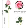 Zukuco 10PCS Artificial Rose Flower Fake Silk Roses with Stem Flowers Bouquet Wedding Party Home