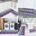 thumbnail image 5 of Pioneer Flower Floral Print Pattern Kitchen Rugs Sets Of 2, Anti Fatigue Non Slip Washable Floor Mats for Kitchen Sink Laundry, 17X30 Inch + 17X47 Inch, 5 of 6