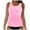 Pink, variant on Women's Underwire Tankini Top Swimsuit Tummy Control Bathing Suit Tops Retro Tank Top Swimwear Modest Swim Top Only（Navy, L)
