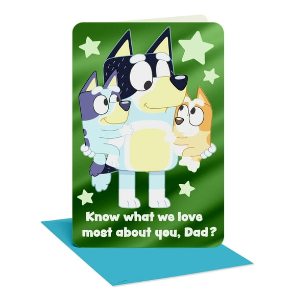 American Greetings Funny Bluey Birthday Card for Dad (Everything We Love)