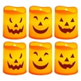thumbnail image 2 of Dmlowu Halloween Led Candles, 6pcs Halloween Lights Flameless Candles, Scary Tea Lights Candles Battery Operated for Halloween Decorations Outdoor & Indoor, 2 inch Tea Pumpkin Lights, 2 of 9
