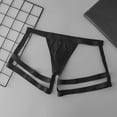 thumbnail image 4 of WildWatt Men Strappy Thong Underwear, 2-Pack Low Rise U Pouch Breathable Briefs Elastic Strap Design, 4 of 4