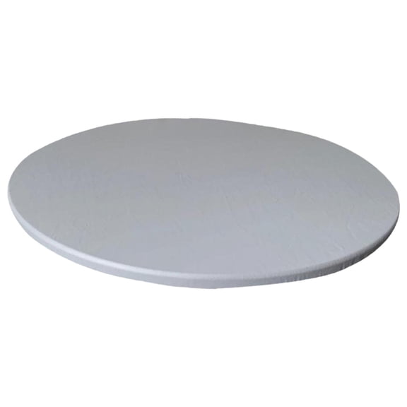 Waterproof Non-slip Round Fitted Tablecloth Table Cover Cloth 120cm Gray