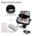 thumbnail image 4 of FUIALDOLG Snowy Winter Wolves Crossbody Bags, Stretch Polyester Portable Leakproof Messenger Bag for Outdoor Travel, 4 of 7
