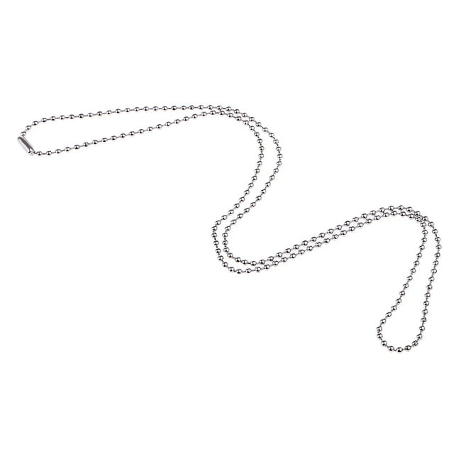 Colr Redondo De Cadena Del Encintado De Joyería De Bo De Los Hombres De Manera De 2.4mm Para Longitud Los 60cm De Sunnimix Collar de cuentas de acero inoxidable