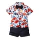 thumbnail image 1 of Boys Outfits & Sets Toddler Gentleman Casual Short Sleeve Floral Hawaii Beach Holiday Shirts and Shorts Set for Kids,Size 4-5 Years, 1 of 7