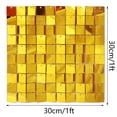 thumbnail image 4 of 49pcs Gold Shimmer Sequin Panels Glitter Metallic Bright Gold Backdrop Wall Panels for Wedding Birthday Christmas New Year Party Decor, 4 of 10