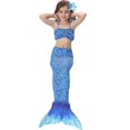 thumbnail image 1 of Girls Mermaid Tail Swimsuit Bikini Set Swimwear Swimming Costume Bathing, 1 of 5