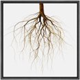 thumbnail image 2 of PixonSign Framed Canvas Wall Art Rural Pastoral Branch Tree Vitality Landscape Print Nature Wilderness Fine Art Farmhouse/Country Artwork for Living Room, Bedroom, Office - 24"x24" Black, 2 of 5