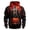 Orange, variant on Leidass Halloween Hoodie for Men Funny Pumpkin Face Hooded Sweatshirts Scary Skull Long SLeeve Tops Holiday Costumes Black L