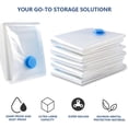 thumbnail image 2 of 4PCS Vacuum Storage Bags, Reusable Space Saver Bags, Vacuum Sealer Bags for Comforters, Blankets, Bedding, Clothing -Compression Seal for Closet Storage, 2 of 5