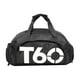 thumbnail image 1 of Bolsa de lona para gimnasio kusrkot con Compartimento para zapatos mochila ligera bolso de mano Blanco, 1 of 8