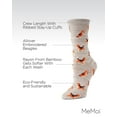 thumbnail image 3 of MeMoi Women's American Beagle Bamboo Blend Crew Socks - Womens - Female, 9-11, Crockery, 3 of 7