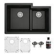 thumbnail image 2 of Karran Usa QU-811-WH-PK1 Quartz Qu 32" Undermount Double Basin Quartz Composite Kitchen, 2 of 5