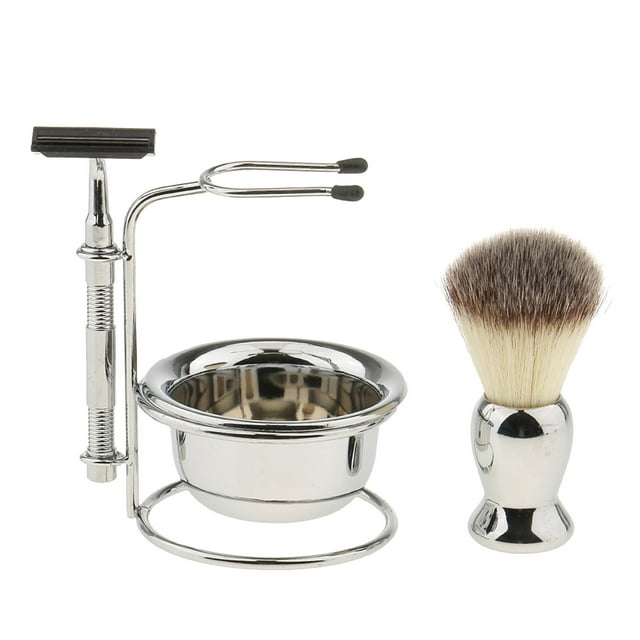 Herramienta de Afeitar de Barba para Hombres Sunnimix Kit de aseo para afeitado
