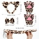 thumbnail image 2 of FELTECHELECTR KALLORY 1 Juego de diadema con orejas de gato y cola, accesorios de cosplay de animales, orejas de leopardo, pajarita, guantes de pata para cosplay, 2 of 5