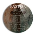 thumbnail image 1 of Pastor Stand Firm Green Splash Cross 24 inch Glass Round Wall Hanging Sign, 1 of 4