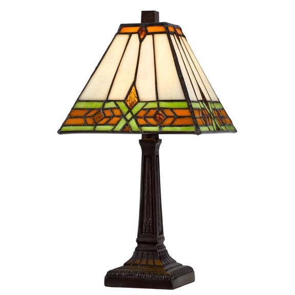 BO-3115AC-Cal Lighting-1 Light Accent Lamp In Art Deco Style-14 Inches Tall and 7.5 Inches Wide