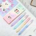 thumbnail image 4 of Nebula Gel Pens, 4Pcs Retractable Fine Point Pens, 0.5mm Aesthetic Gradient Color Barrel Gel Pens, Gradient Color Barrel Pen, Office Stationery Supplies Set for Journaling Note Taking Sketching, 4 of 5