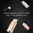 thumbnail image 3 of Metal Type-C To 3.5mm AUX Jack Earphone USB Headphone Converter Adapter D6L8, 3 of 9