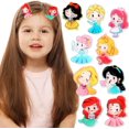 thumbnail image 3 of (10 piezas)Pinzas para el pelo para niñas, pinzas para el pelo de princesa, pasadores a presión, accesorios para el pelo, pinzas de princesa, regalo de cumpleaños para niñas, horquillas, 3 of 5