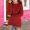 Wine, variant on Abtuhar Fall Winter Crew Neck Double Fleece Pullover Sweatshirt for Boys and Girls Matching Solid Long Sleeve Tops for 5-15 Years